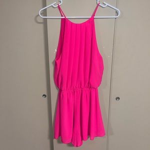 Hot pink romper